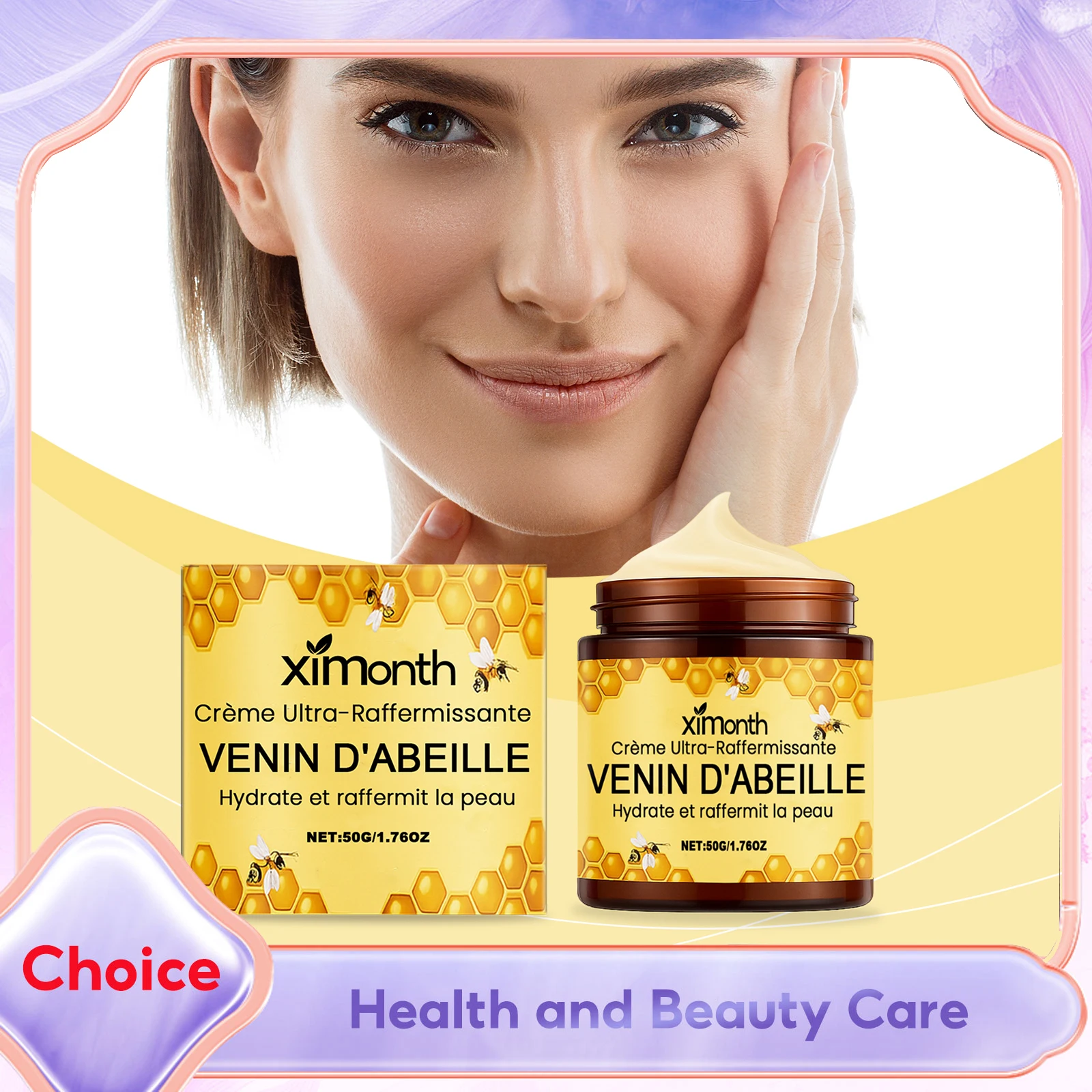 Bee Venom Face Lift Cream Anti-Aging Firming Tightens Wrinkle Restoring Skin Elasticity Repair Redness Nature Body Care Cream
Bee Venom Face Lift Cream Anti-Aging Firming Tightens Wrinkle Restoring Skin Elasticity Repair Redness Nature Body Care Cream