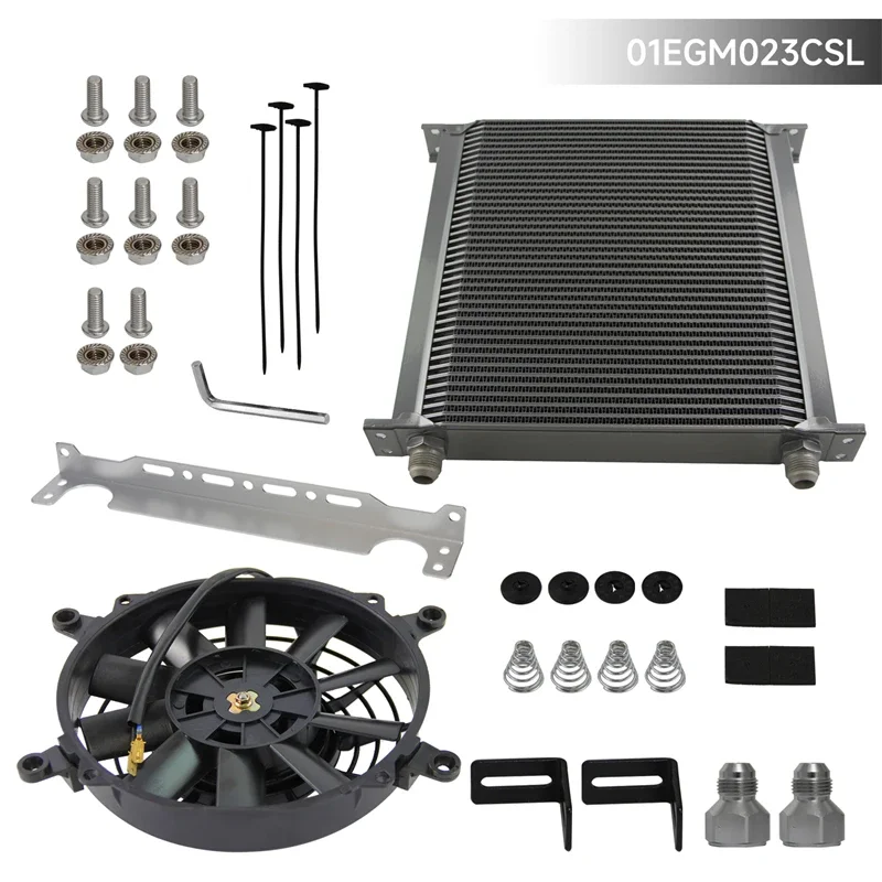 7" Electric Fan 12V 80W + Universal 40 Row AN10 Engine Oil Cooler w/ 2PCS AN10 To AN8 Fittings Mounting Bracket Black/Silver
7" Electric Fan 12V 80W + Universal 40 Row AN10 Engine Oil Cooler w/ 2PCS AN10 To AN8 Fittings Mounting Bracket Black/Silver