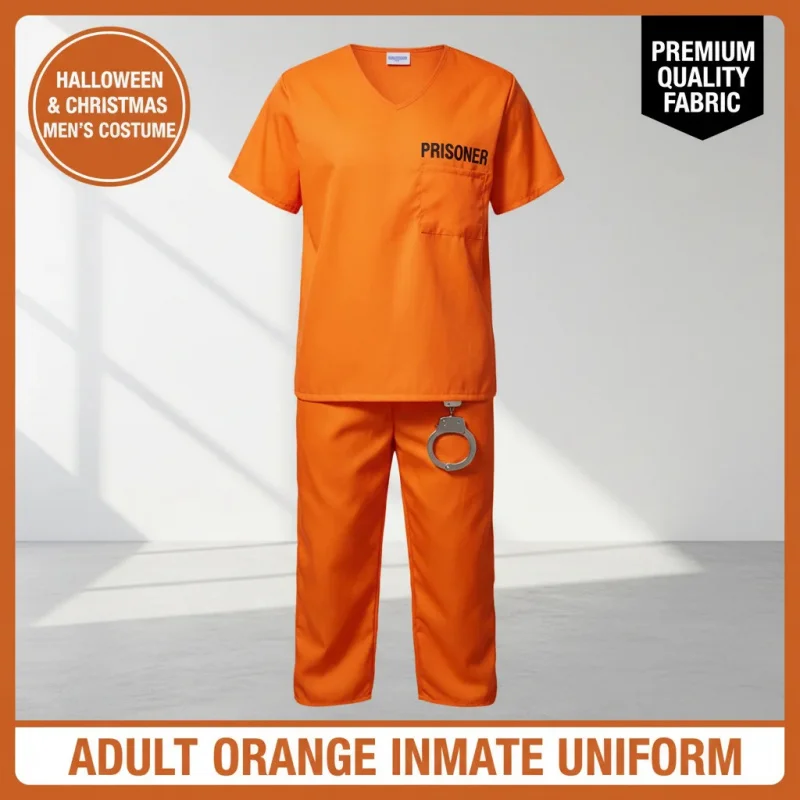▶❤Adult Prisoner Jumpsuit Costume for Halloween Cosplay Men Women Orange Jailbird Outfit❤◀
▶❤Adult Prisoner Jumpsuit Costume for Halloween Cosplay Men Women Orange Jailbird Outfit❤◀