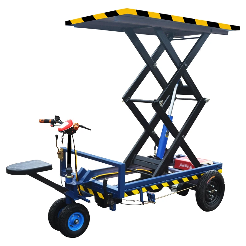 Small electric hydraulic lift flatbed truck Mobile lifting platform Scissor fork construction site lift tool cart
Small electric hydraulic lift flatbed truck Mobile lifting platform Scissor fork construction site lift tool cart