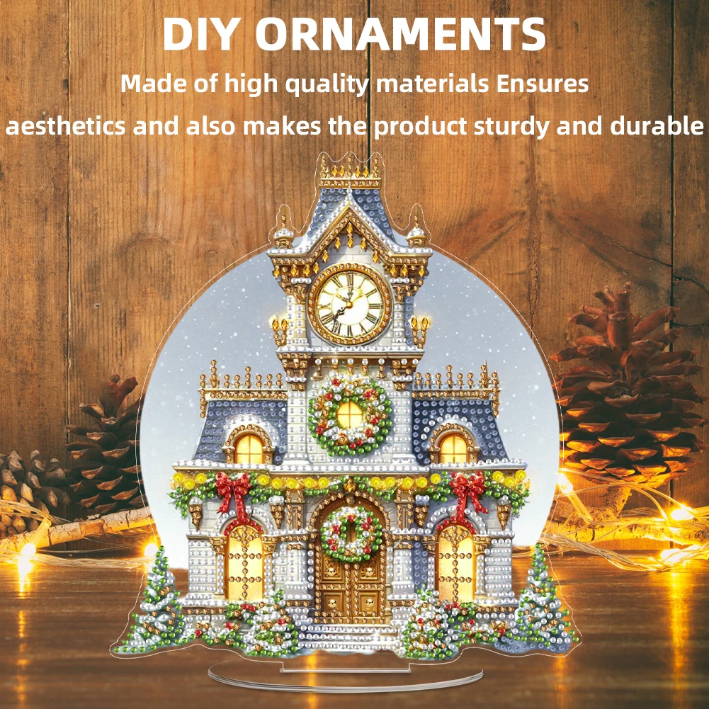 2D плоский принт Рождественские часы башня DIY настольная алмазная живопись наборы орнаментов
2D плоский принт Рождественские часы башня DIY настольная алмазная живопись наборы орнаментов