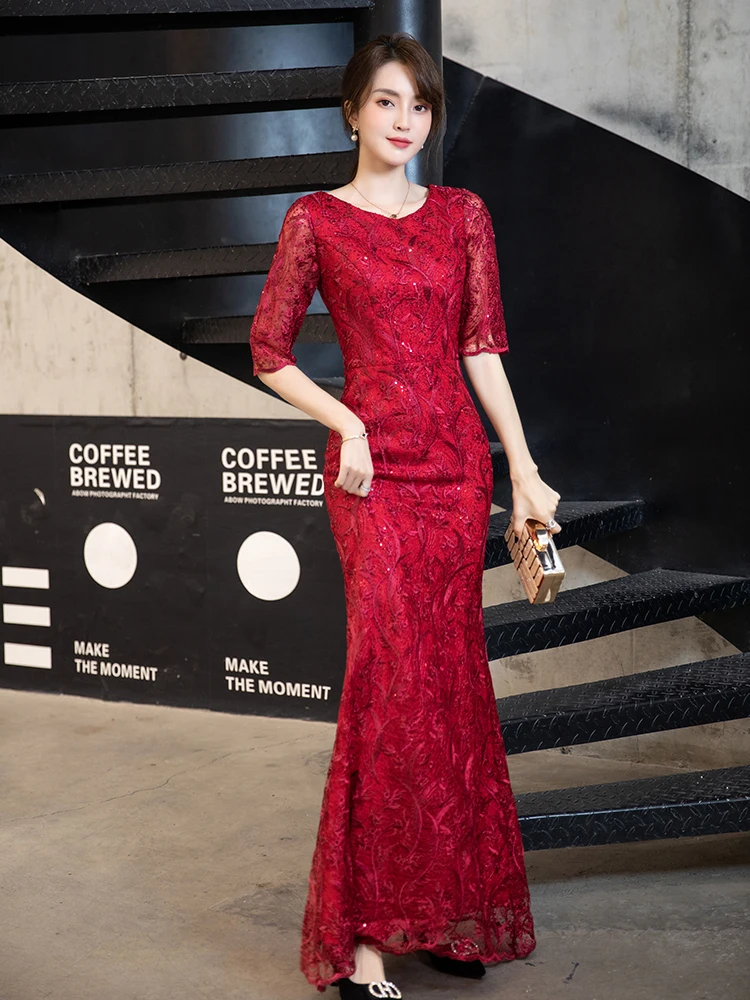 Ele Fi Tail Wedding Dr for Women High End Evening Gown Mom of the Bride Dr Royal And Classy Formal Wear
Ele Fi Tail Wedding Dr for Women High End Evening Gown Mom of the Bride Dr Royal And Classy Formal Wear