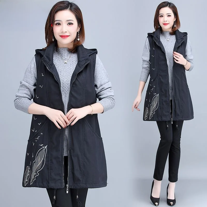 rctic People Women's Vest 2023 Spring Autumn Large Size Casual oulder Bared Cotton Outerwear Middle-Aged Mom Jaet
rctic People Women's Vest 2023 Spring Autumn Large Size Casual oulder Bared Cotton Outerwear Middle-Aged Mom Jaet