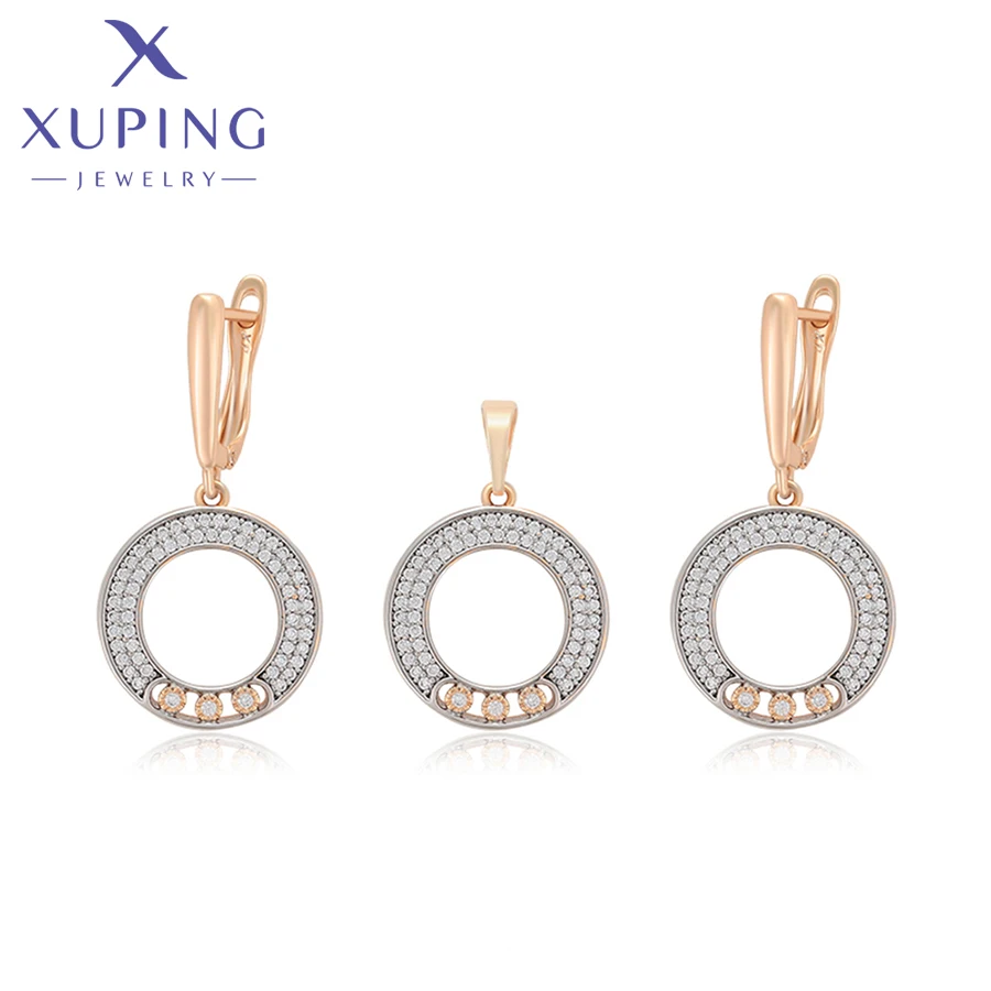Xuping Jewelry New Arrival Fashion Round Trendy Pendant Necklace Earring Set for Women Christmas Party Gift X000894795
Xuping Jewelry New Arrival Fashion Round Trendy Pendant Necklace Earring Set for Women Christmas Party Gift X000894795