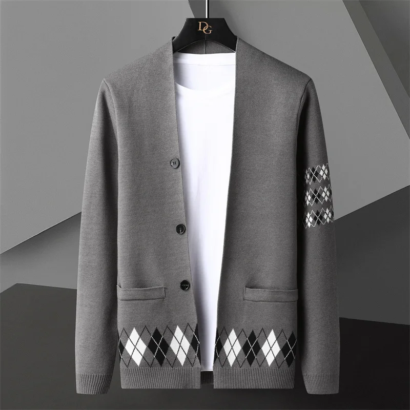 Fall Vintage Print Cardigan Men Social Diamond Lattice Cardigan Sweater Long Sleeve Men European Style Cardigan Knitting Sweater
Fall Vintage Print Cardigan Men Social Diamond Lattice Cardigan Sweater Long Sleeve Men European Style Cardigan Knitting Sweater