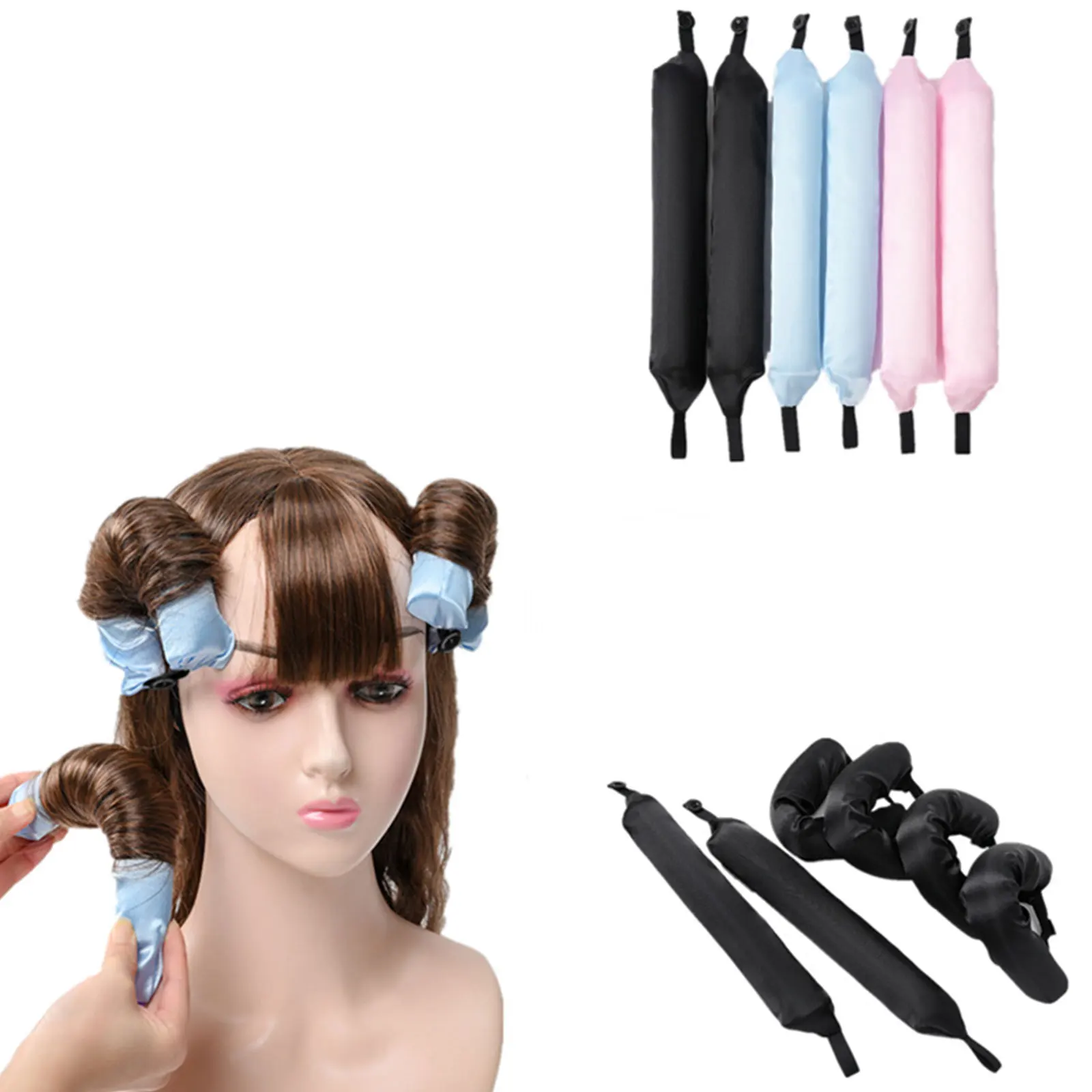 6Pcs Lazy Heatless Curling Rod Headband No Heat Silk Curls Hair Rollers Sleeping Soft Hair Curlers Foam Rod Hair Styling Tools
6Pcs Lazy Heatless Curling Rod Headband No Heat Silk Curls Hair Rollers Sleeping Soft Hair Curlers Foam Rod Hair Styling Tools