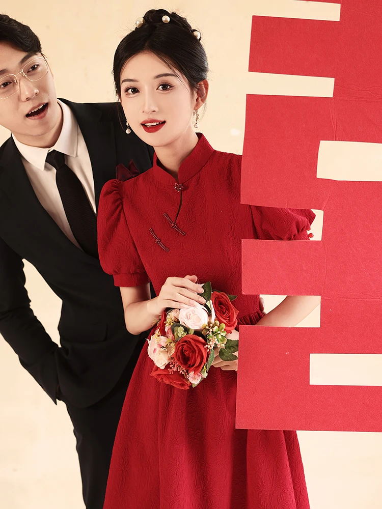 New Chinese Sle Wedding Dr Long Sve Qipao Engagement Par Return Home Banquet High Waist A-Line Skirt Formal Dr
New Chinese Sle Wedding Dr Long Sve Qipao Engagement Par Return Home Banquet High Waist A-Line Skirt Formal Dr
