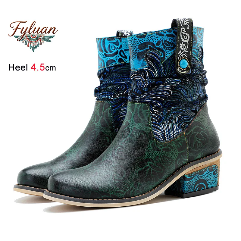 2026 Genuine leather Boots 4.5CM Chunky Heel Nation Women Pleated Ankle Boots Casual Autumn Winter Shoes For Female Botas Mujer
2026 Genuine leather Boots 4.5CM Chunky Heel Nation Women Pleated Ankle Boots Casual Autumn Winter Shoes For Female Botas Mujer