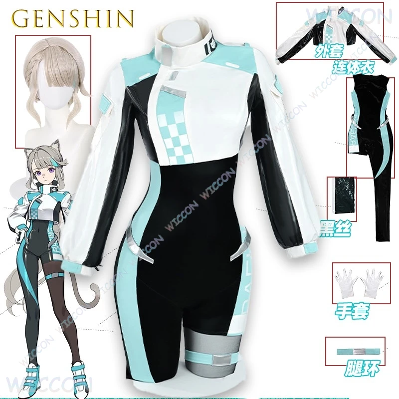 Genshin Impact Lynette Racing Костюм Косплей Костюм Официальная игра Точный наряд Полный комплект Брюки ПерчаткиЖенщины Хэллоуин Вечеринка
Genshin Impact Lynette Racing Костюм Косплей Костюм Официальная игра Точный наряд Полный комплект Брюки ПерчаткиЖенщины Хэллоуин Вечеринка