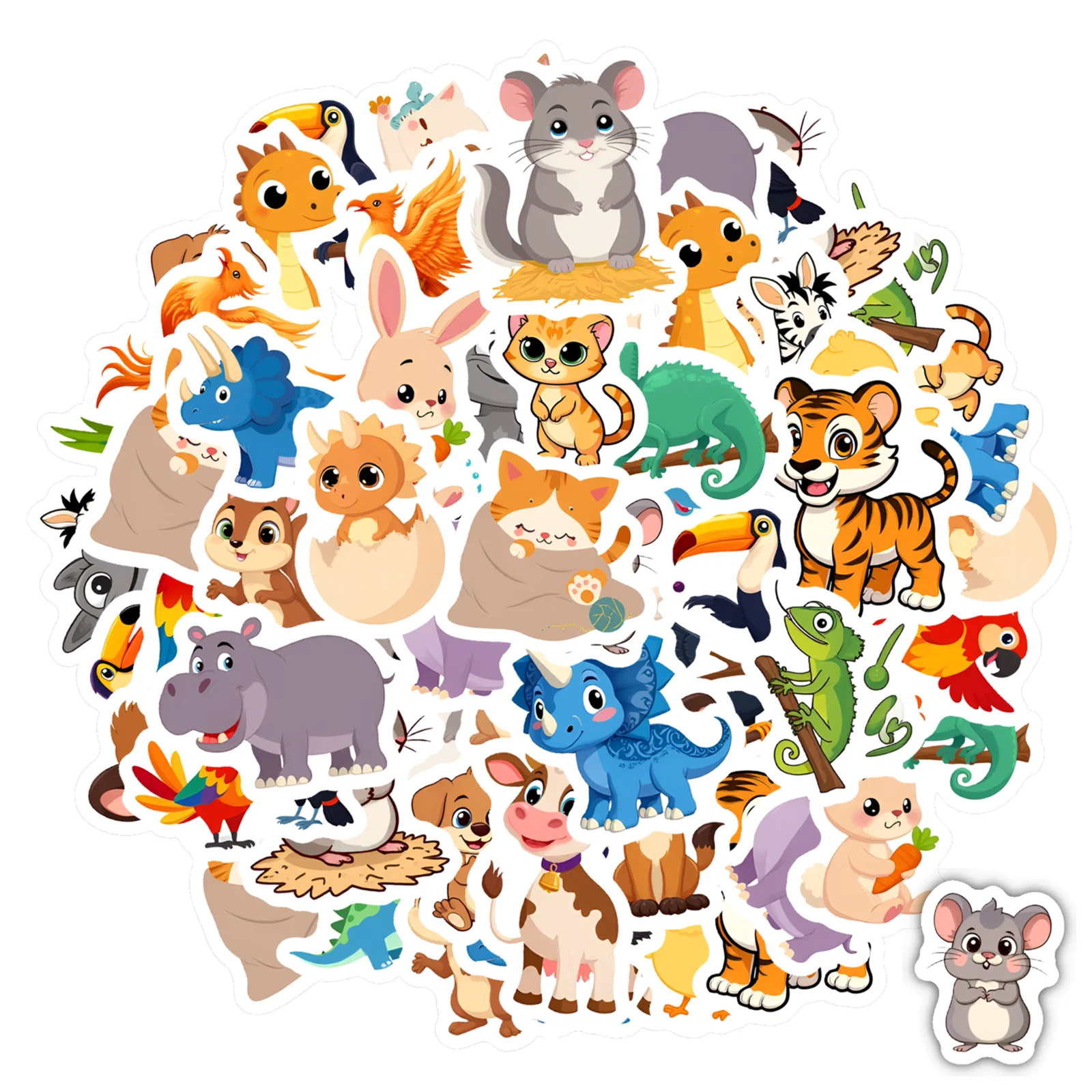 35 шт.-50 шт., игривые наклейки с дикой природой, химерные животные, забавные наклейки, канцелярские наклейки для ноутбука, багажа, скрапбукинга 
35 шт.-50 шт., игривые наклейки с дикой природой, химерные животные, забавные наклейки, канцелярские наклейки для ноутбука, багажа, скрапбукинга