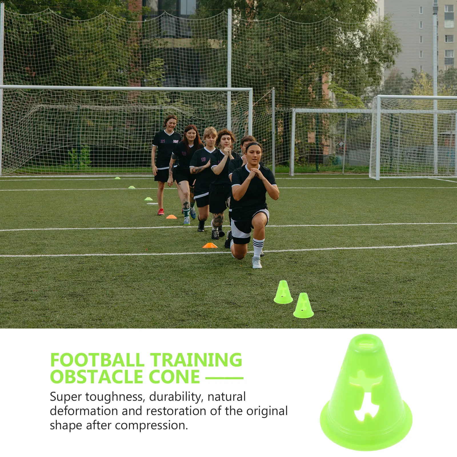 20pcs Training Markers Cones Lightweight Durable Sports Agility Field Boundaries Flat Bottom for Football Roller Skating
20pcs Training Markers Cones Lightweight Durable Sports Agility Field Boundaries Flat Bottom for Football Roller Skating