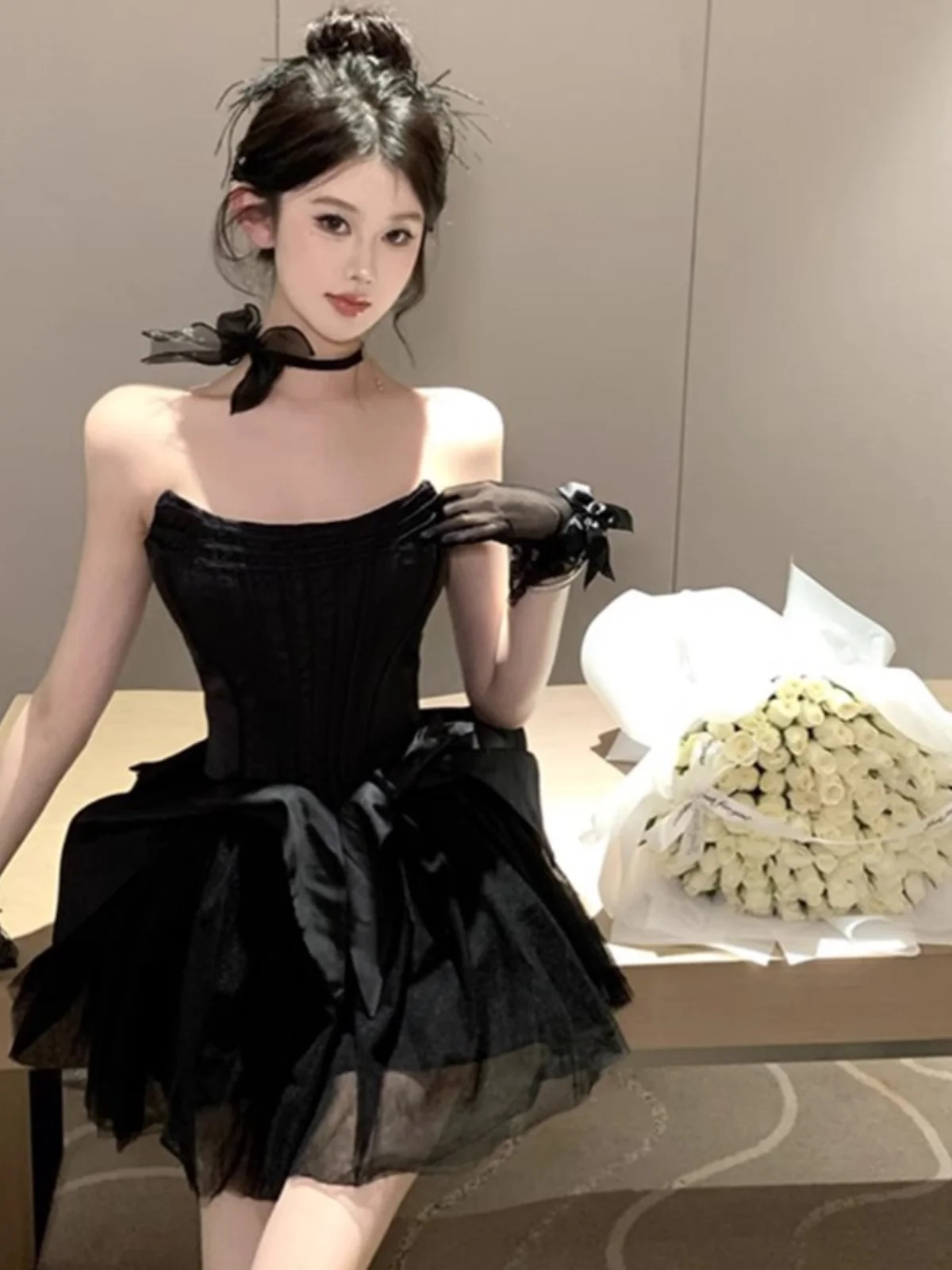 Роскошное вечернее платье для взрослых с открытыми плечами, пышной юбкой, высокой талией и короткой юбкой на молнии, в стиле принцессы, для церемоний и праздников
Роскошное вечернее платье для взрослых с открытыми плечами, пышной юбкой, высокой талией и короткой юбкой на молнии, в стиле принцессы, для церемоний и праздников