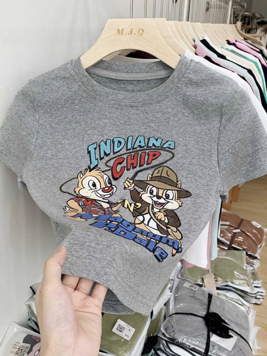 Pure Cotton ort Sve T-irt Women's Sweet And Spicy Girl Cartoon Print Slimming ort Sle Korean Version Commute Sle
Pure Cotton ort Sve T-irt Women's Sweet And Spicy Girl Cartoon Print Slimming ort Sle Korean Version Commute Sle