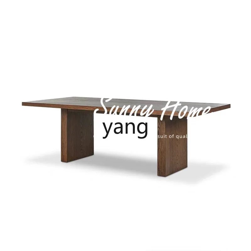 TGF wabi-sabi wind old solid wood dining table simple living room bed and breakfast log tea table
TGF wabi-sabi wind old solid wood dining table simple living room bed and breakfast log tea table