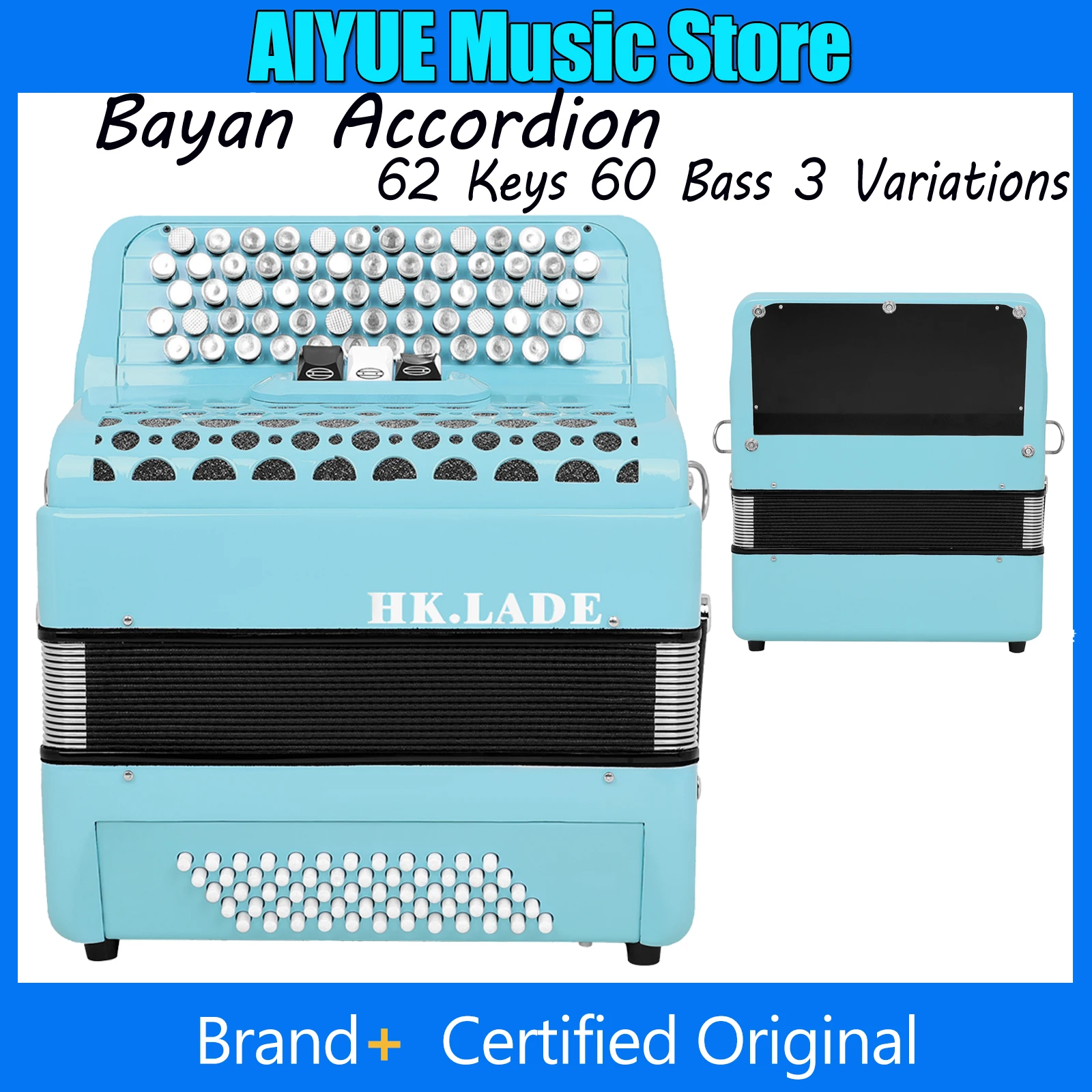 HK · LADE AH-300 Accordion 62 Key 60 Bass Keyboard Voice Changing Bayan Accordion Performance Keyboard Instrument With Bag
HK · LADE AH-300 Accordion 62 Key 60 Bass Keyboard Voice Changing Bayan Accordion Performance Keyboard Instrument With Bag