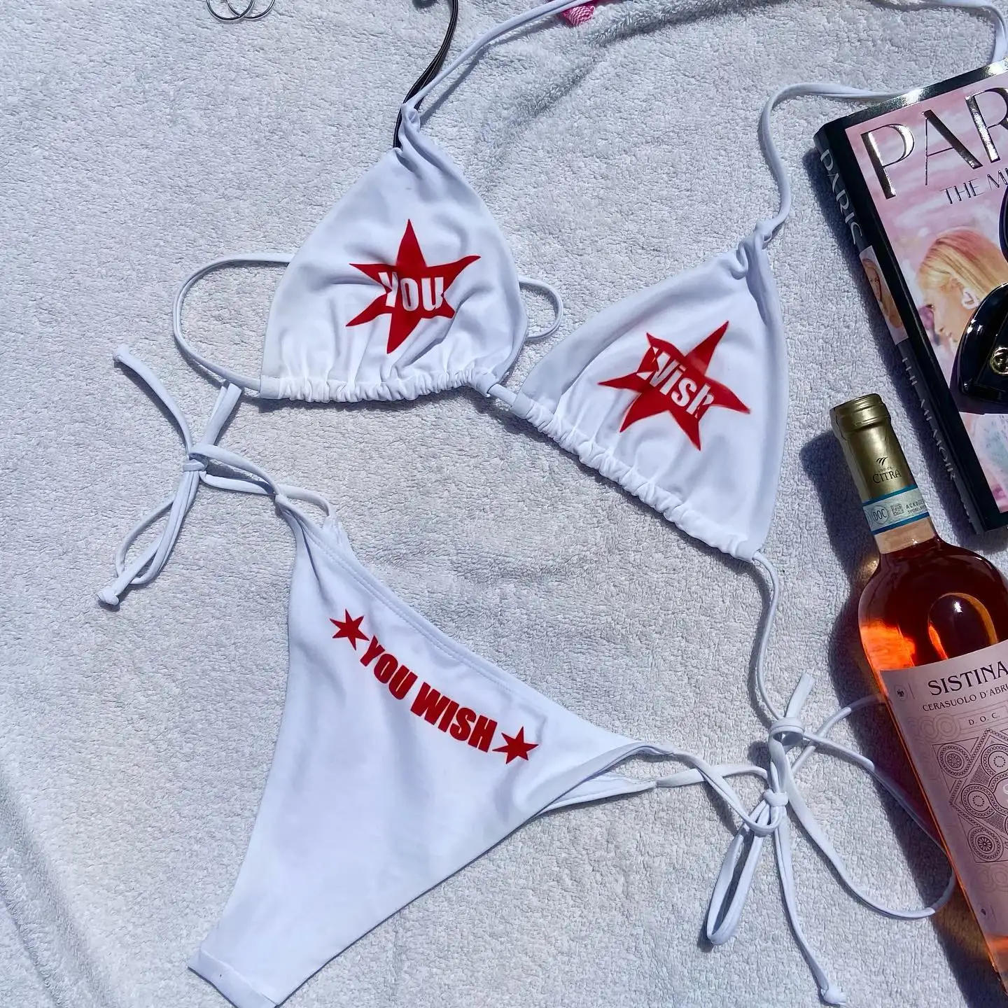 Spicy Girl Bikini White Set English Print Japanese Cute Girl Soaking in Hot Springs Bikini Spicy Girl Swimsuit Girl
Spicy Girl Bikini White Set English Print Japanese Cute Girl Soaking in Hot Springs Bikini Spicy Girl Swimsuit Girl