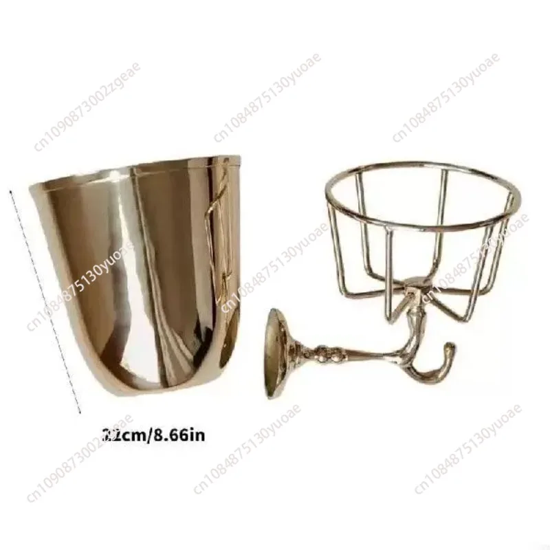 Wall Mounted Brass Container Vase, Multi-Function Hanging Organizer for Home, Artificial Plants, Outdoor, Mail Organize
Wall Mounted Brass Container Vase, Multi-Function Hanging Organizer for Home, Artificial Plants, Outdoor, Mail Organize