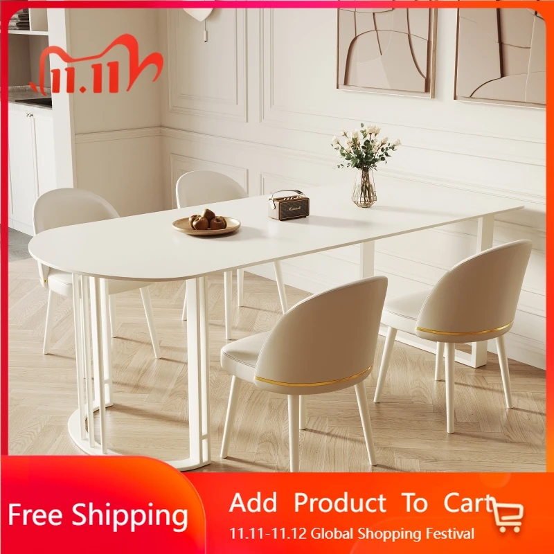 Постмодернистский европейский ресторанный стол, высокое качество, эстетика, необычный дизайн, обеденный стол для взрослых, принцесса Muebles, модная мебель
Постмодернистский европейский ресторанный стол, высокое качество, эстетика, необычный дизайн, обеденный стол для взрослых, принцесса Muebles, модная мебель