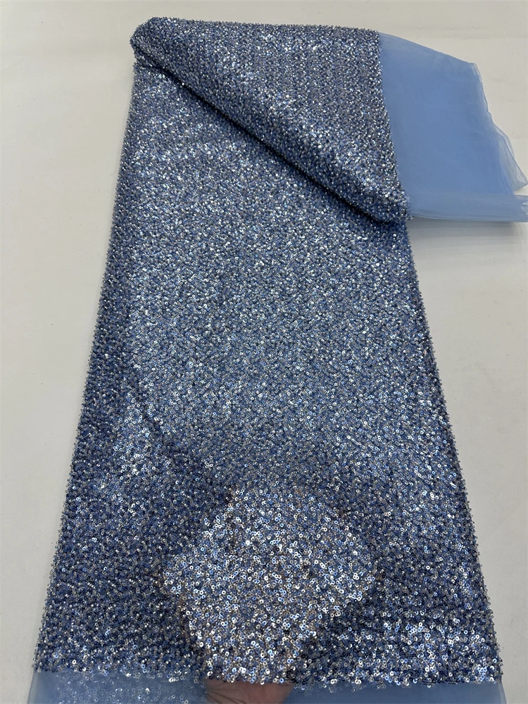 Beautiful Nigerian Sequins Party Lace African Beads Lace Fabric 2025 High Quality 5Yards African French Tulle Net Lace Wedding
Beautiful Nigerian Sequins Party Lace African Beads Lace Fabric 2025 High Quality 5Yards African French Tulle Net Lace Wedding