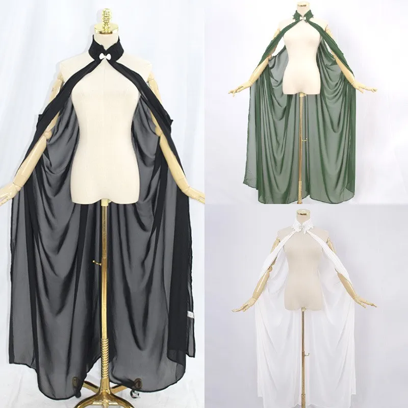 Sexy Shoulder Bared Shawl Collar Cape Thin Veil Hanging Neck Medieval Style Performance Costume for Women 18-25 Years Old
Sexy Shoulder Bared Shawl Collar Cape Thin Veil Hanging Neck Medieval Style Performance Costume for Women 18-25 Years Old