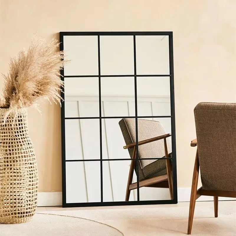 Modern simple Nordic style entrance square wrought iron metal background decorative mirror
Modern simple Nordic style entrance square wrought iron metal background decorative mirror