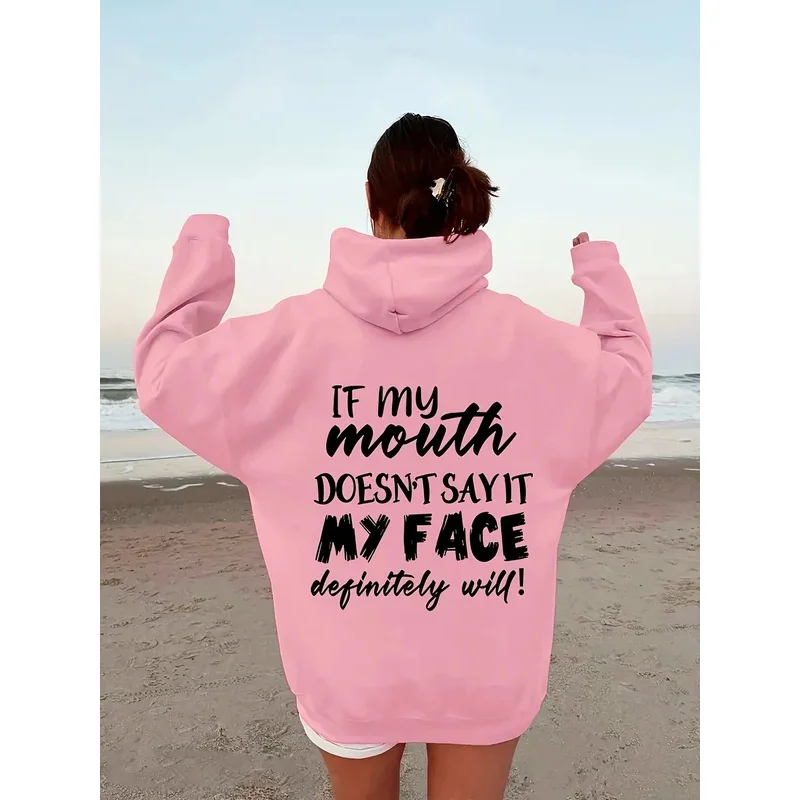 Женская осенне-зимняя модная повседневная свободная толстовка с буквенным принтом, теплый пуловер с круглым вырезом и длинными рукавами
Женская осенне-зимняя модная повседневная свободная толстовка с буквенным принтом, теплый пуловер с круглым вырезом и длинными рукавами