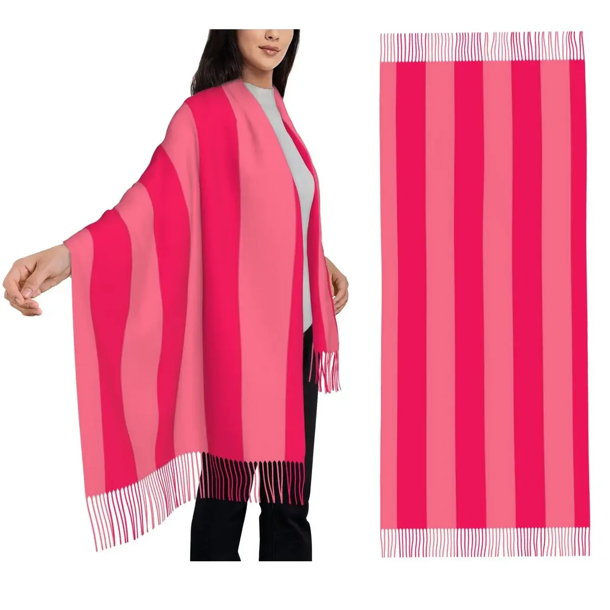 Bold Vivid Vetical Stripped Pattern Scarf Tassel Scarves for Women Soft Warm Shawls and Wraps Large Fall Winter Shawl Wrap
Bold Vivid Vetical Stripped Pattern Scarf Tassel Scarves for Women Soft Warm Shawls and Wraps Large Fall Winter Shawl Wrap