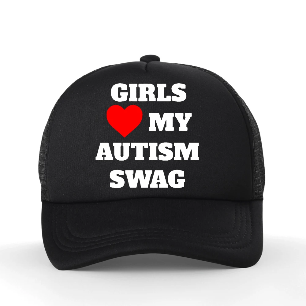 Girls Heart My Autism Swag Baseball Cap Women Birthday Gift Summer Style Adjustable Snapback Mesh Breathable Hat
Girls Heart My Autism Swag Baseball Cap Women Birthday Gift Summer Style Adjustable Snapback Mesh Breathable Hat