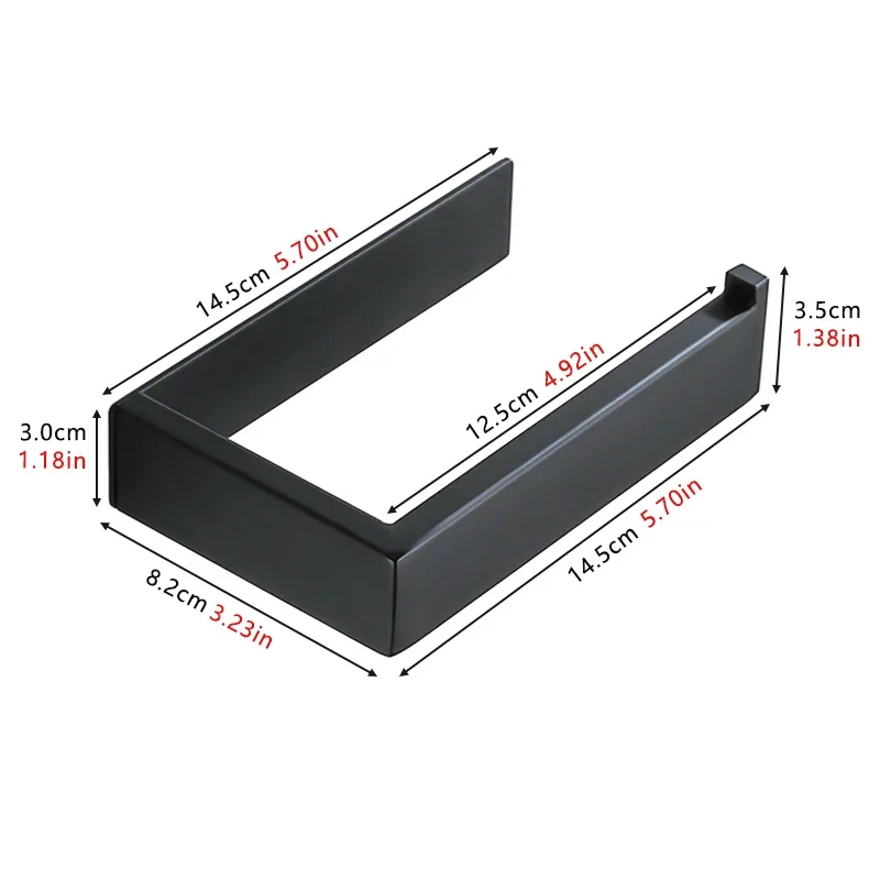 Self Adhesive Toilet Paper Holder Black Matt Stainless Steel Square Tissue Holder For Bathroom Storage Wc Accessories No Drill
Self Adhesive Toilet Paper Holder Black Matt Stainless Steel Square Tissue Holder For Bathroom Storage Wc Accessories No Drill