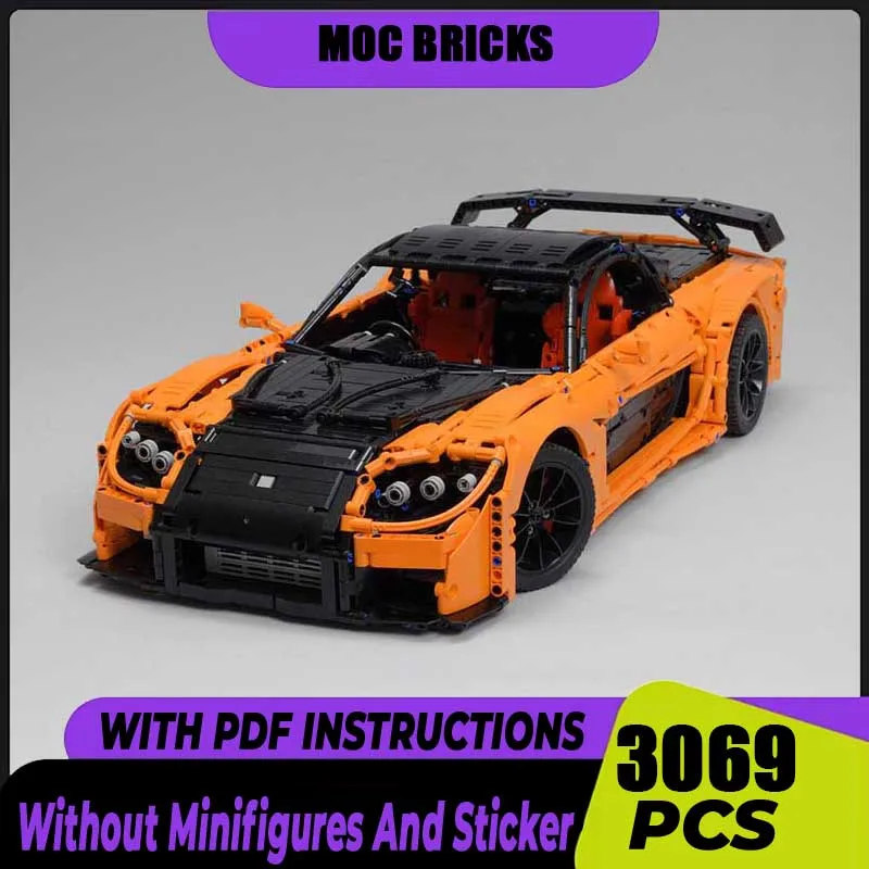 Супер спортивный автомобиль Moc, строительные кирпичи RX-7, VeilSide, Чемпион удачи, скоростные автомобили, модель, технологические блоки, сборка, подарочные игрушки, сделай сам
Супер спортивный автомобиль Moc, строительные кирпичи RX-7, VeilSide, Чемпион удачи, скоростные автомобили, модель, технологические блоки, сборка, подарочные игрушки, сделай сам