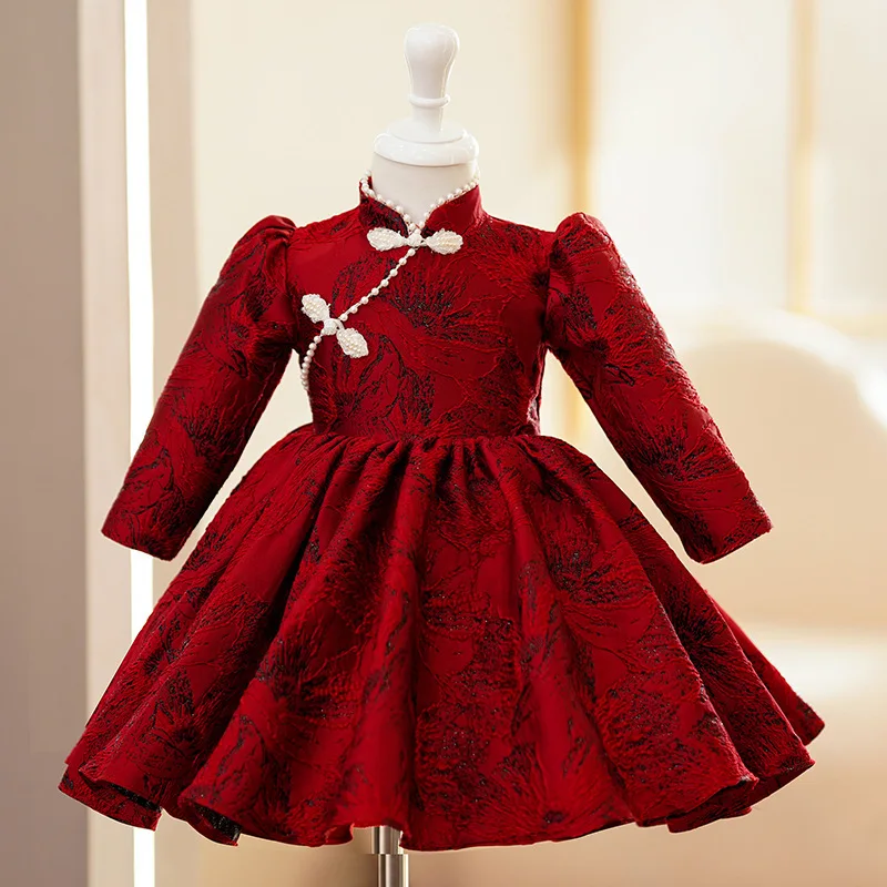 One-year-old dress princess dress red baby girl girl Chinese style fluffy skirt children host performance clothes
One-year-old dress princess dress red baby girl girl Chinese style fluffy skirt children host performance clothes