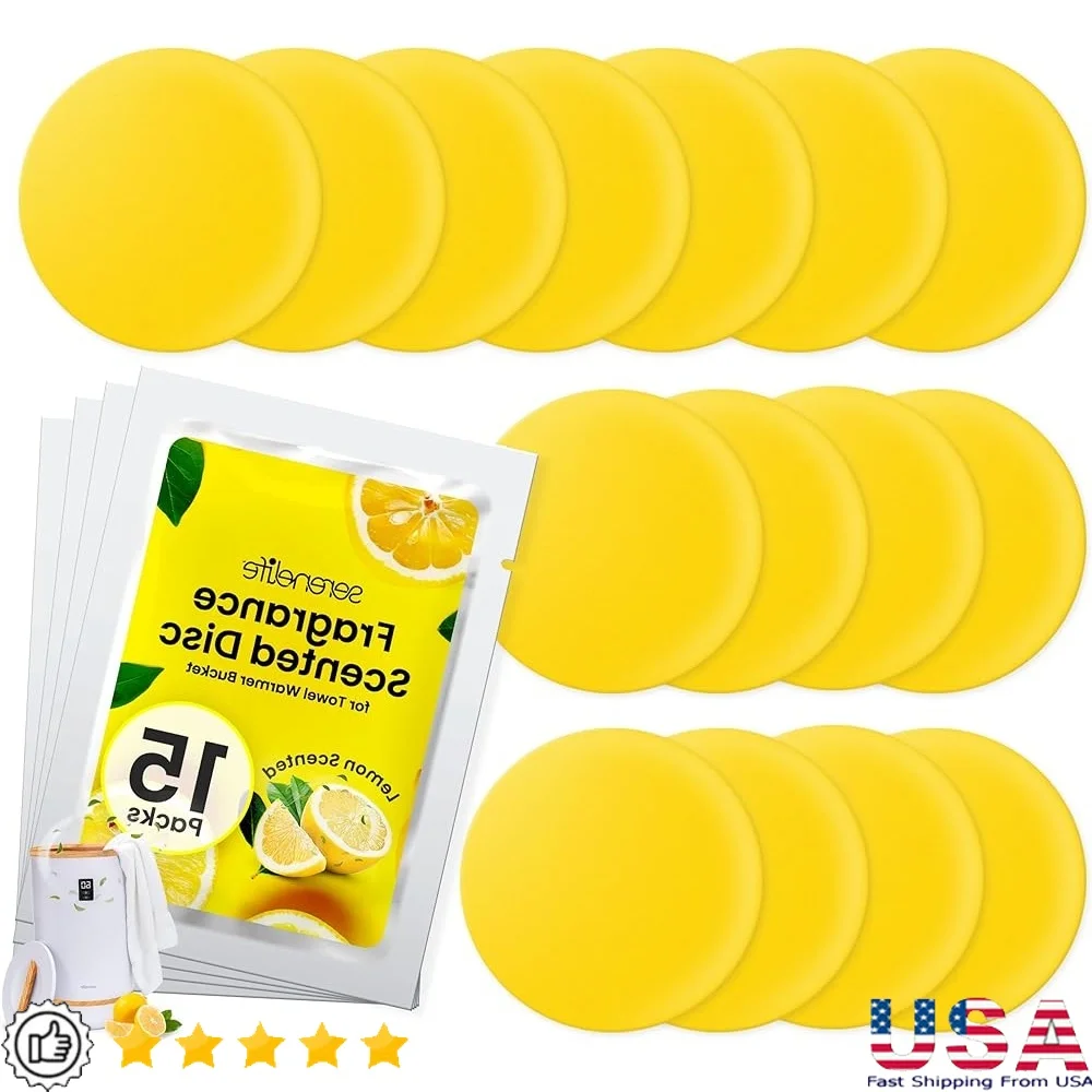 Ароматические диски с лимонным ароматом, 15 шт., предотвращение запаха, длительный срок службы до 60 дней, подогреватель полотенец, совместимый освежитель воздуха
Ароматические диски с лимонным ароматом, 15 шт., предотвращение запаха, длительный срок службы до 60 дней, подогреватель полотенец, совместимый освежитель воздуха