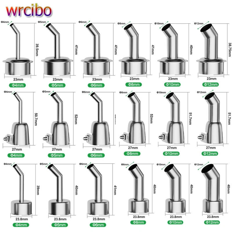 RELIFE со скошенными насадками для прямого выдувания для термофена серии 861/2008/858, паяльная станция BGA, замена изогнутой косой нагревательной головки
RELIFE со скошенными насадками для прямого выдувания для термофена серии 861/2008/858, паяльная станция BGA, замена изогнутой косой нагревательной головки