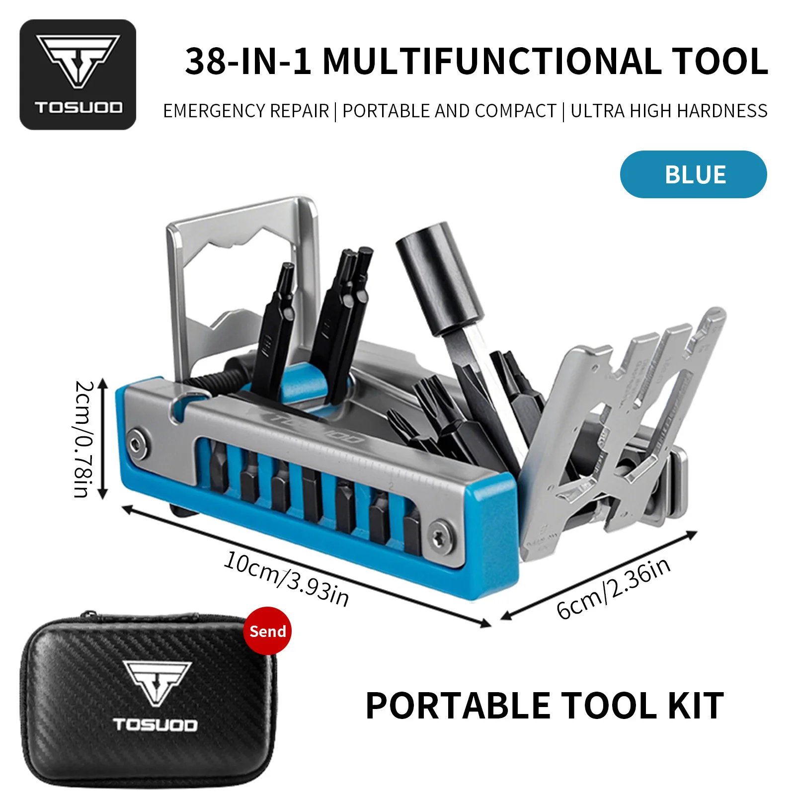 Многофункциональный инструмент для ремонта велосипедов TOSUOD 32-в-1: портативный ключ для спиц из стали CR-V, шестигранный ключ, отвертка для мотоциклов и велосипедов
Многофункциональный инструмент для ремонта велосипедов TOSUOD 32-в-1: портативный ключ для спиц из стали CR-V, шестигранный ключ, отвертка для мотоциклов и велосипедов