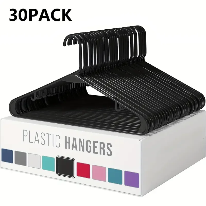 30 Pack Plastic Hangers, Adult Clothes Hangers T-Shirt, Dress, Coat Hangers Notched Hanger Durable Closet Organizer for Everyday
30 Pack Plastic Hangers, Adult Clothes Hangers T-Shirt, Dress, Coat Hangers Notched Hanger Durable Closet Organizer for Everyday