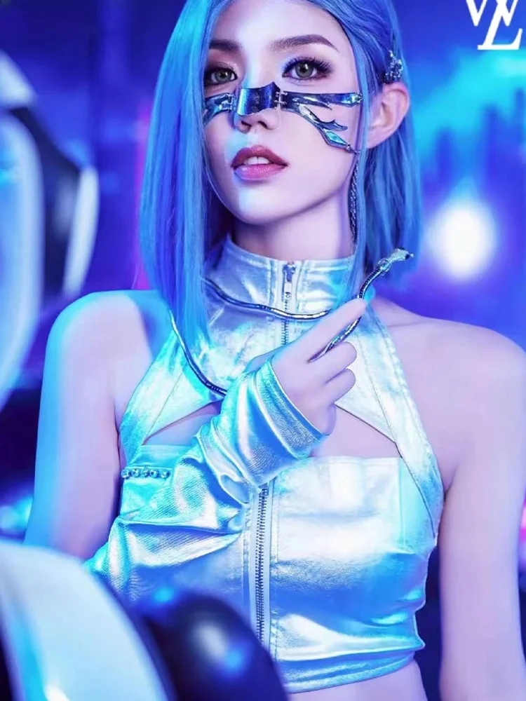 Silver AI Robot Theme Dance Costume Set for Women's up Mechanical Girl Outfit Stage Performance Traditional Chinese Clothing
Silver AI Robot Theme Dance Costume Set for Women's up Mechanical Girl Outfit Stage Performance Traditional Chinese Clothing