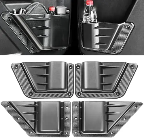 4PCS Door Storage Pockets for Bronco 2021-2025, Side Cup Holder & Interior Organizer, Black
4PCS Door Storage Pockets for Bronco 2021-2025, Side Cup Holder & Interior Organizer, Black