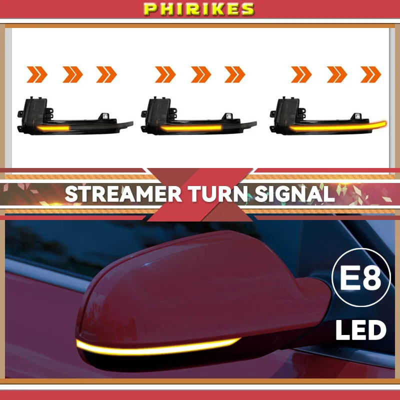 2PCS Dynamic Turn Signal LED Side Mirror Indicator Blinker Repeater Light For Audi A3 8P A4 A5 Q3 A6 C6 S6 B8.5 S5 RS5 RS4
2PCS Dynamic Turn Signal LED Side Mirror Indicator Blinker Repeater Light For Audi A3 8P A4 A5 Q3 A6 C6 S6 B8.5 S5 RS5 RS4