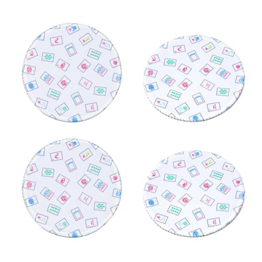 4 Pack Printed American Mahjong Coasters 3.94" for Cup, Drink, Table Game. Good Accessory for Mahjong Lovers
4 Pack Printed American Mahjong Coasters 3.94" for Cup, Drink, Table Game. Good Accessory for Mahjong Lovers