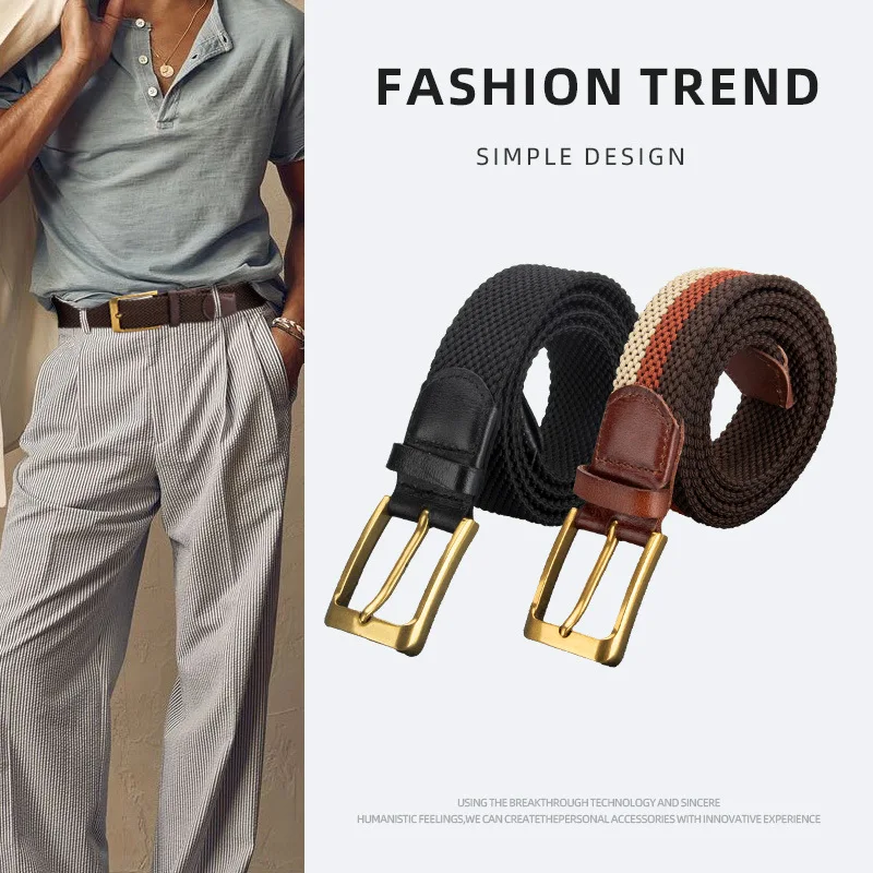 3.2CM Wide High Quality Woven Canvas Waist Belts for Men No Holes Simple Business Needle Buckle Retro Male Belt
3.2CM Wide High Quality Woven Canvas Waist Belts for Men No Holes Simple Business Needle Buckle Retro Male Belt