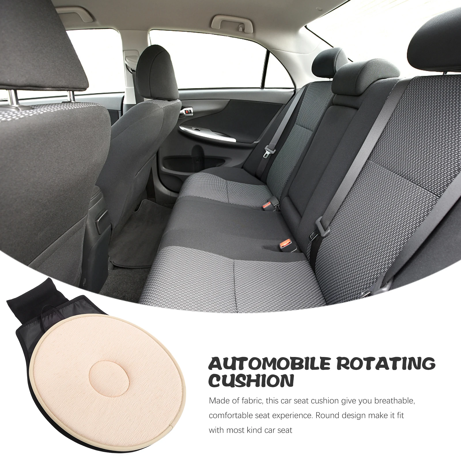 360 Degree Rotating Car Seat Cushion Beige Single Ring Comfortable Anti Slip Base Lightweight Portable Design Home Office Use
360 Degree Rotating Car Seat Cushion Beige Single Ring Comfortable Anti Slip Base Lightweight Portable Design Home Office Use