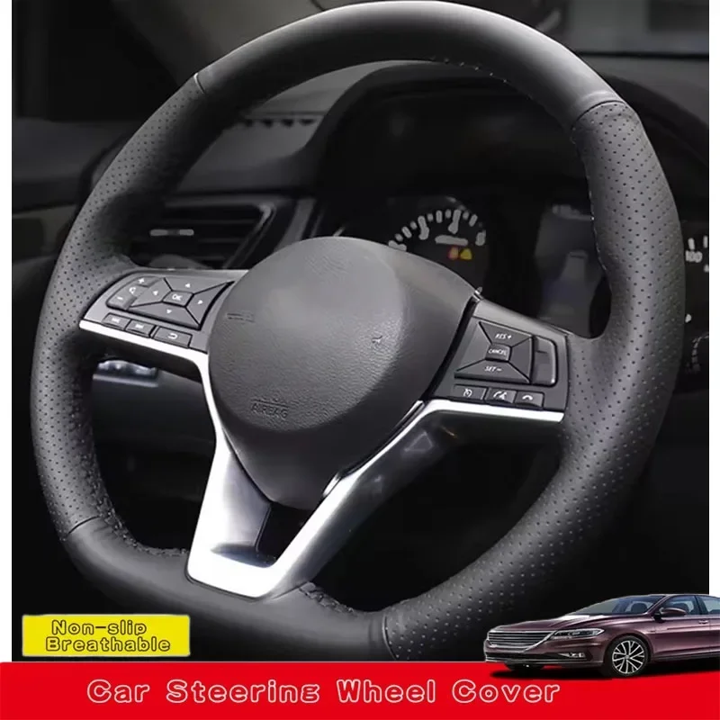Custom Hand Sewing Genuine Leather Car Steering Wheel Cover For Nissan Leaf 2018 Rogue (Sport) 2017-2019 X-Trail 2017-2019
Custom Hand Sewing Genuine Leather Car Steering Wheel Cover For Nissan Leaf 2018 Rogue (Sport) 2017-2019 X-Trail 2017-2019