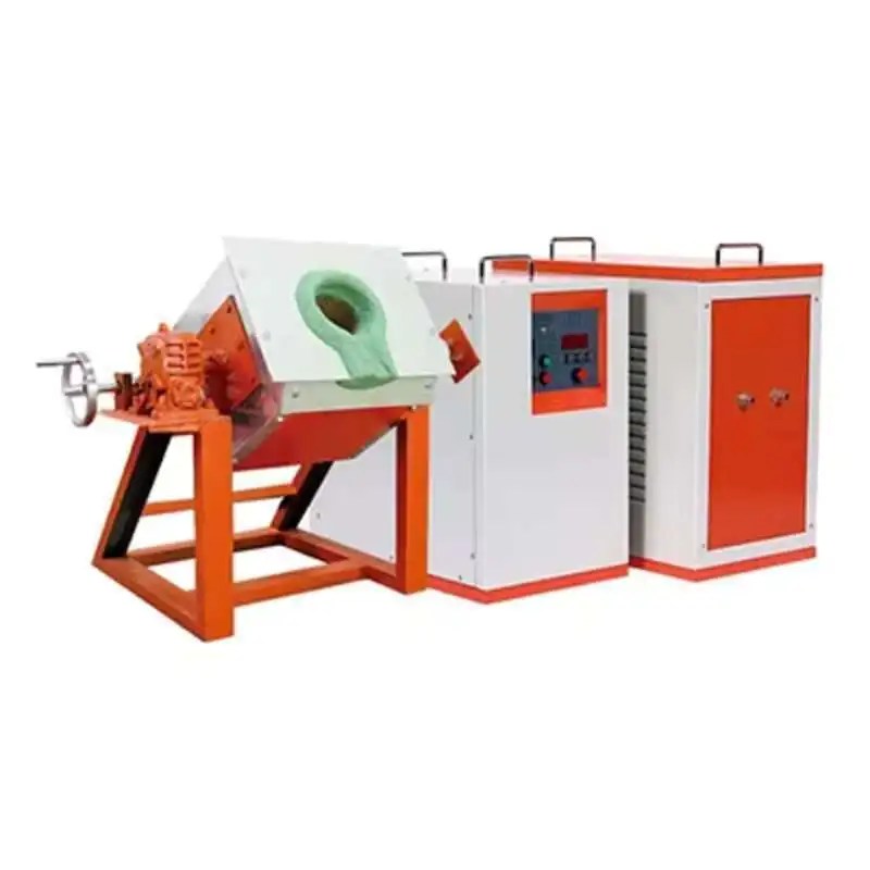 Best Induction Heating Equipment Medium Frequency Manual Tilting Electric Gold Melting Furnace With Water Pump
Best Induction Heating Equipment Medium Frequency Manual Tilting Electric Gold Melting Furnace With Water Pump