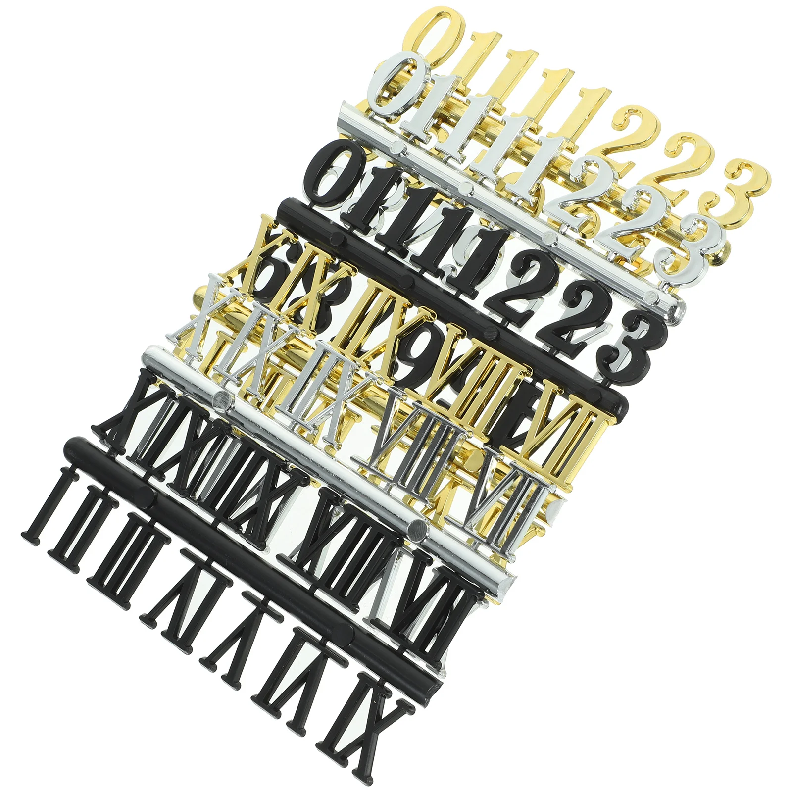 6Pcs Clock Making Parts Sturdy Plastic Arabic Roman Numerals for DIY Wall Clock Decoration and Number Replacement
6Pcs Clock Making Parts Sturdy Plastic Arabic Roman Numerals for DIY Wall Clock Decoration and Number Replacement