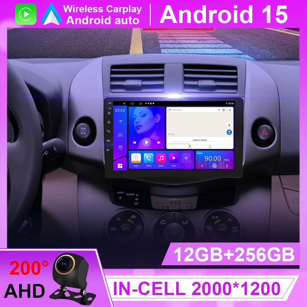 For Toyota RAV4 Rav 4 2005 - 2013 Android 15 Car Stereo Radio Multimedia Player GPS Navigation Head Unit Carplay Auto 2din DVR
For Toyota RAV4 Rav 4 2005 - 2013 Android 15 Car Stereo Radio Multimedia Player GPS Navigation Head Unit Carplay Auto 2din DVR