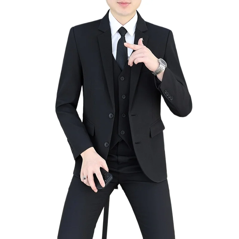 【Jacket + Trousers】Men's Suit Set New Summer Fashion Solid Color Slim Fit Two Button Casual Formal Wear Business Commuter Office
【Jacket + Trousers】Men's Suit Set New Summer Fashion Solid Color Slim Fit Two Button Casual Formal Wear Business Commuter Office