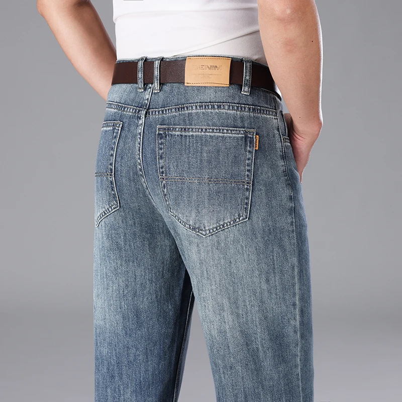 2024 Summer Business Jeans Thin Men's Loose Straight High-End Stretch Office Leisure Oversized Long Pants
2024 Summer Business Jeans Thin Men's Loose Straight High-End Stretch Office Leisure Oversized Long Pants