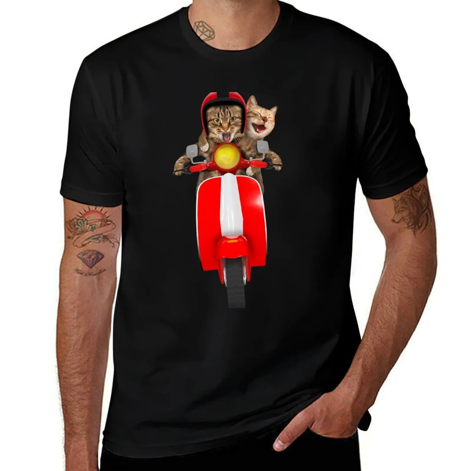 Cats riding Motorcycle (dark BG) T-Shirt man t shirts cotton t shirts for man graphic vintage man t shirts graphic T-Shirt
Cats riding Motorcycle (dark BG) T-Shirt man t shirts cotton t shirts for man graphic vintage man t shirts graphic T-Shirt