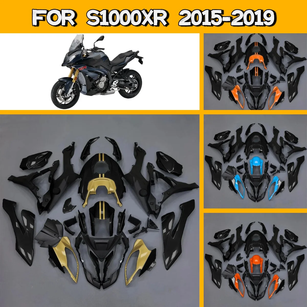 Полный комплект обтекателей для BMW S1000XR 2015-2019 гг., полный набор пластиковых панелей для мотоцикла, комплект облицовки 15-19 S 1000XR
Полный комплект обтекателей для BMW S1000XR 2015-2019 гг., полный набор пластиковых панелей для мотоцикла, комплект облицовки 15-19 S 1000XR