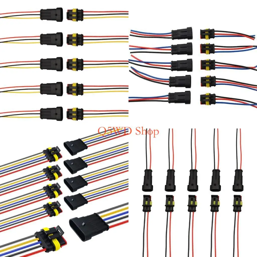 Q5WD 5Pcs Electrical Connector Plugs with Wire Quick Disconnect Wire Connector
Q5WD 5Pcs Electrical Connector Plugs with Wire Quick Disconnect Wire Connector